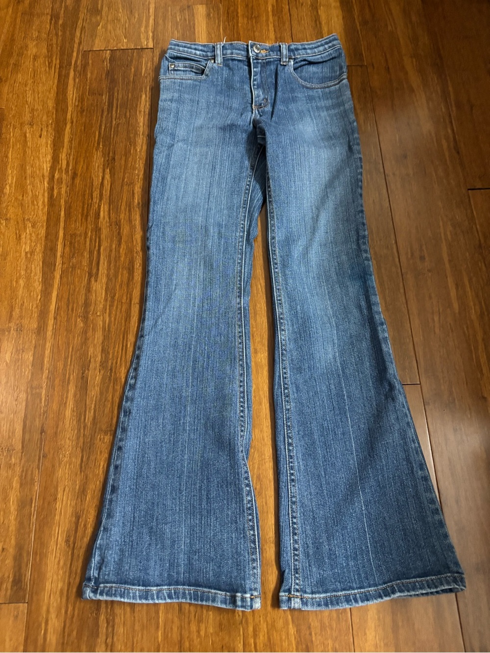 Old Navy Girls Y2K Flare Stretch Jeans Size 14 Slim